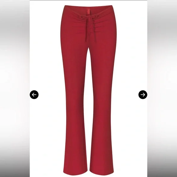 Skims Soft Lounge Ruched Pants In Brick - Picture 1 of 7